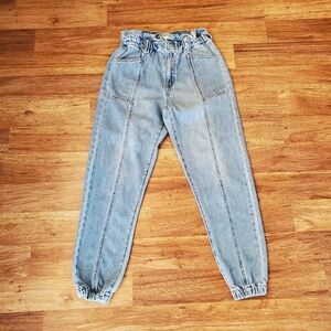 KanCan Mom Jeans Size Small Elastic Waist High Waist
